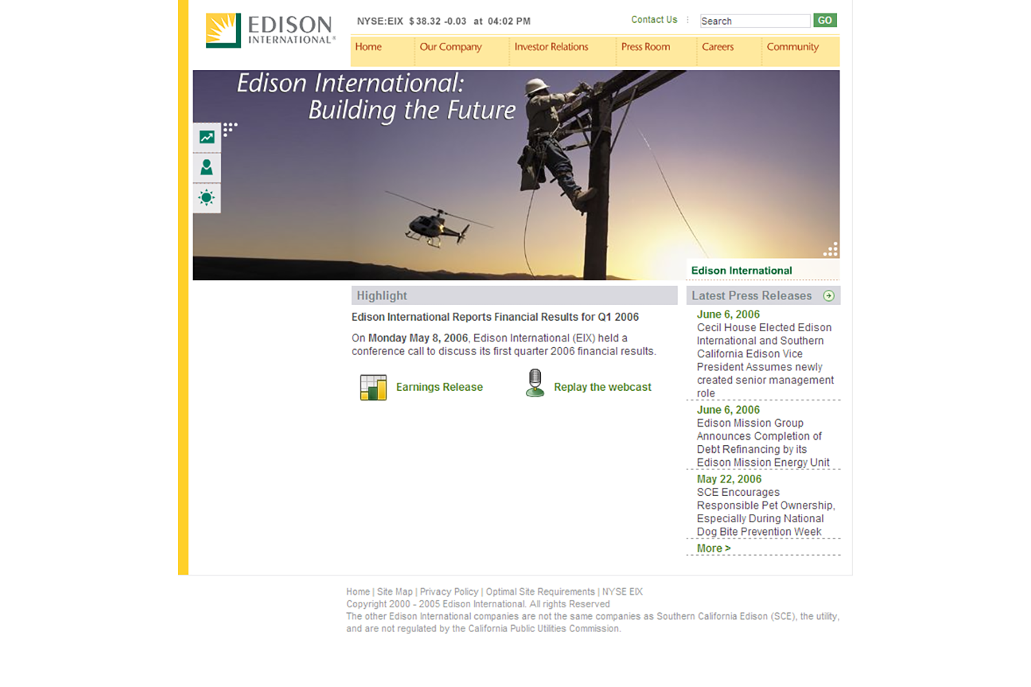Edison.com Redesign - Corporate Website by Unknown