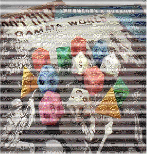 Gamma World 1st Edition RPG Books and dice by Jim Wampler