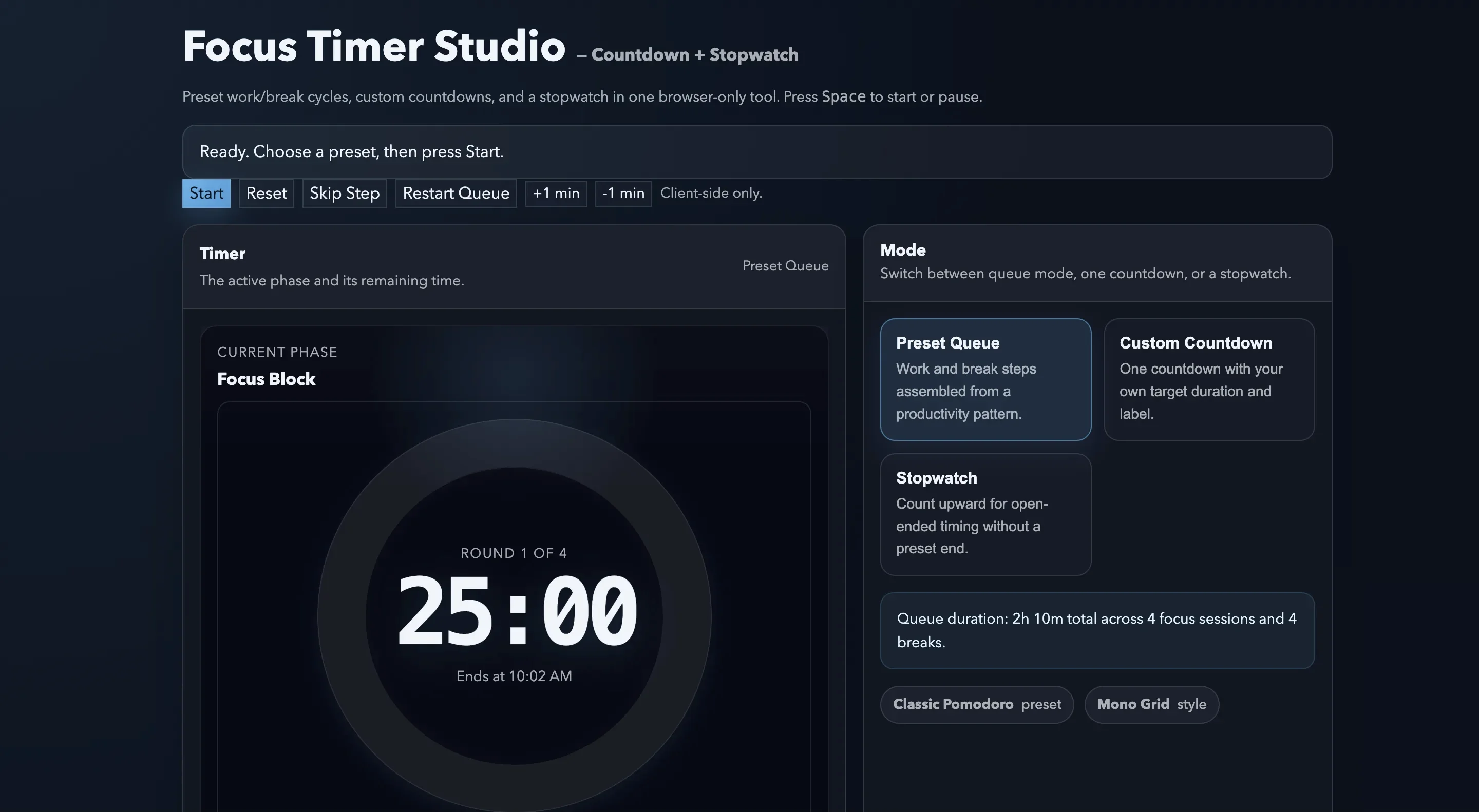 Focus Timer Studio thumbnail