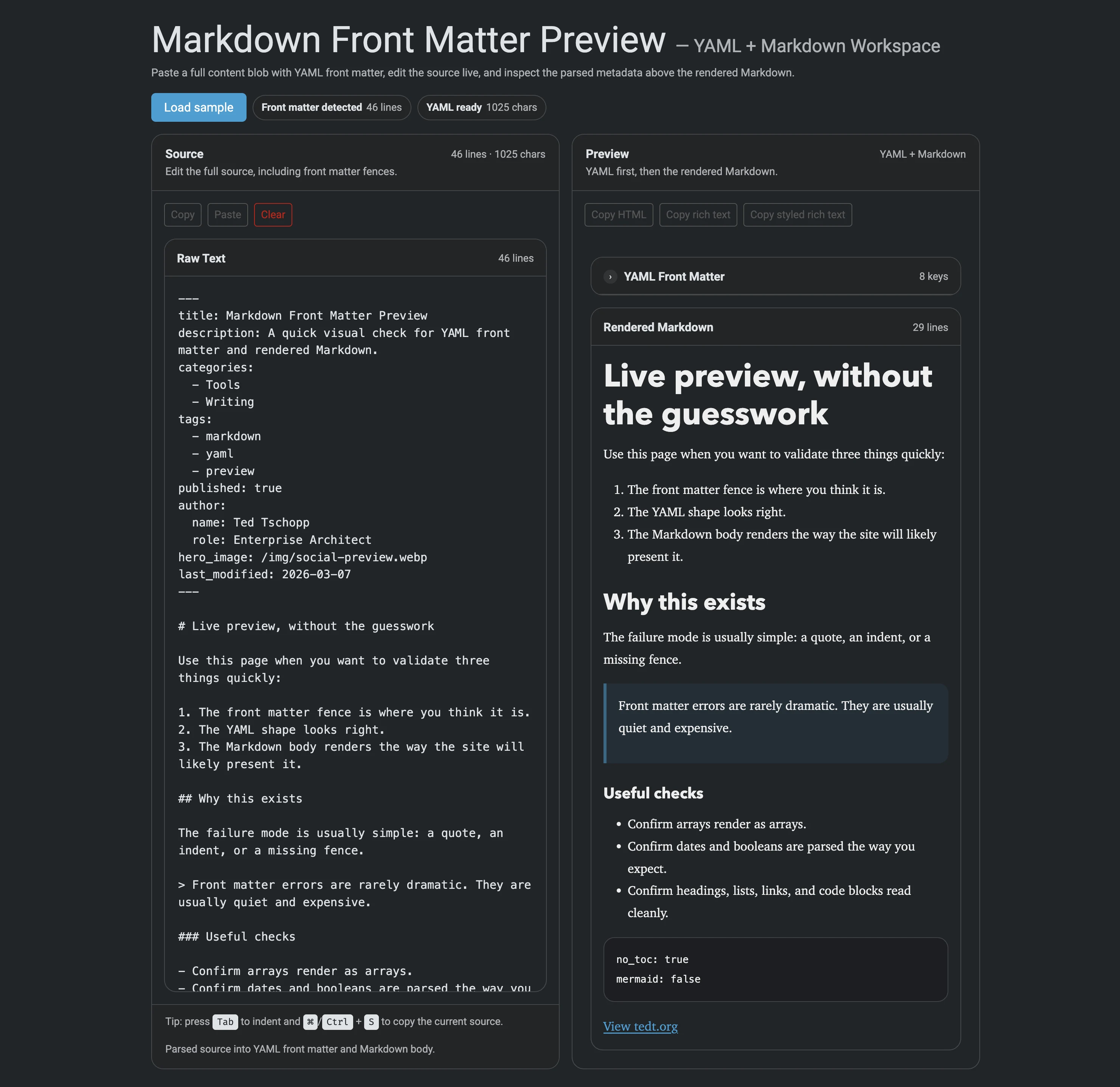 Markdown Front Matter Preview thumbnail