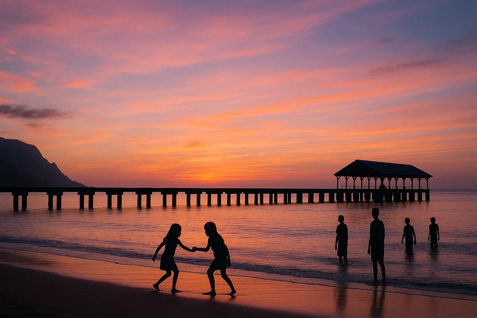 Child holding a smooth stone on Hawaiian beach, symbolizing what humans hold that AI cannot by Ted Tschopp