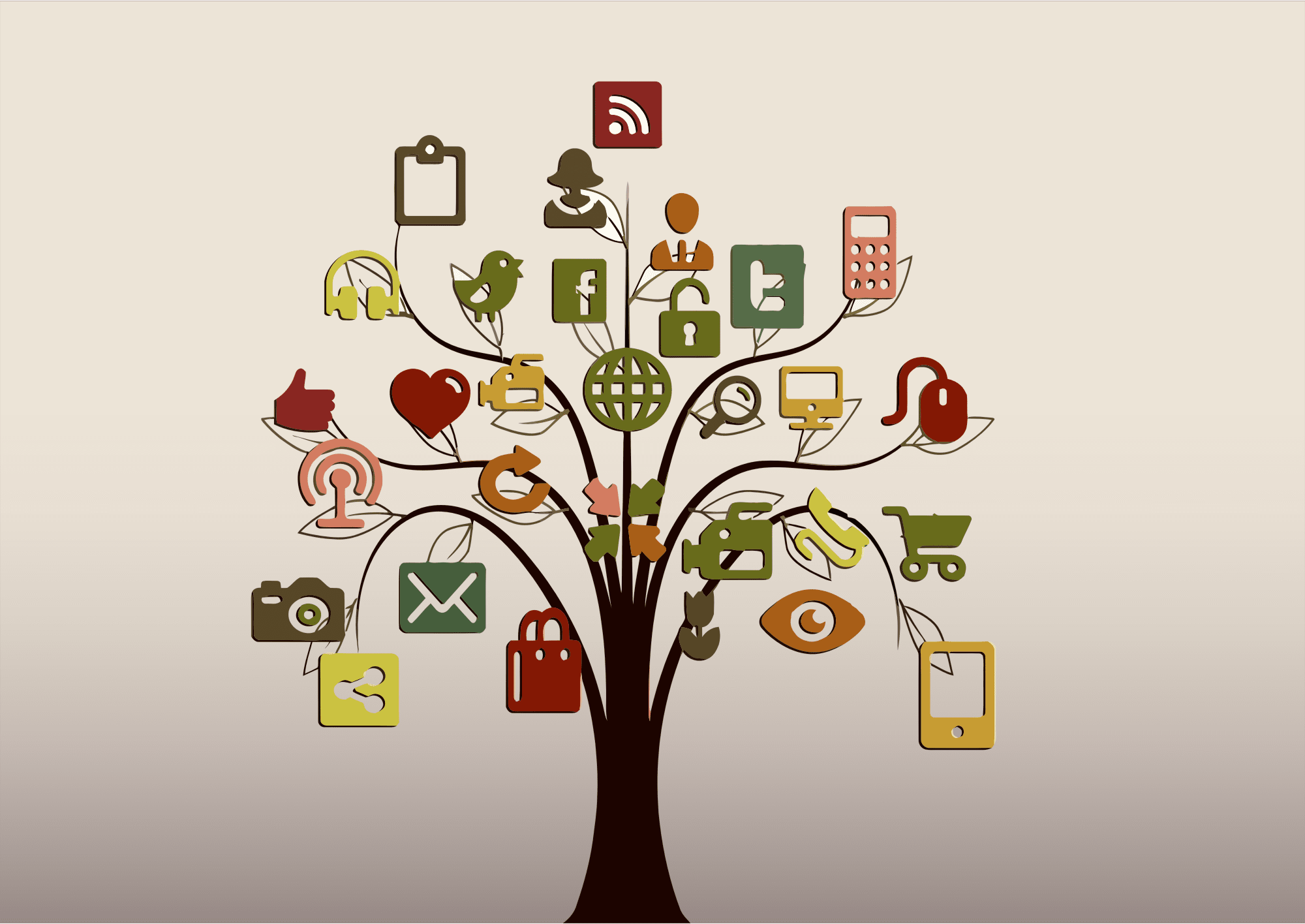 Social Media Tree by GDJ from OpenClipArt - https://openclipart.org/artist/GDJ