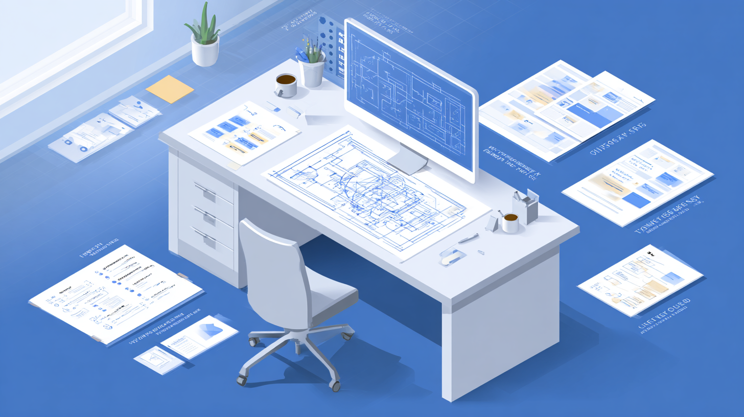 Abstract blueprint with sticky notes, checklists, and flow arrows representing backlog refinement. by Ted Tschopp